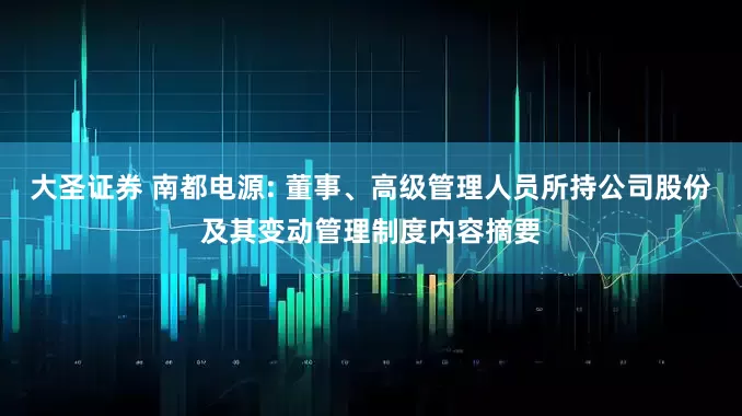 大圣证券 南都电源: 董事、高级管理人员所持公司股份及其变动管理制度内容摘要