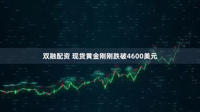 双融配资 现货黄金刚刚跌破4600美元